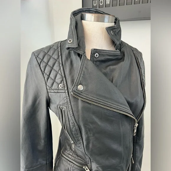 All Saints Leather Jacket - Picture 3 of 11